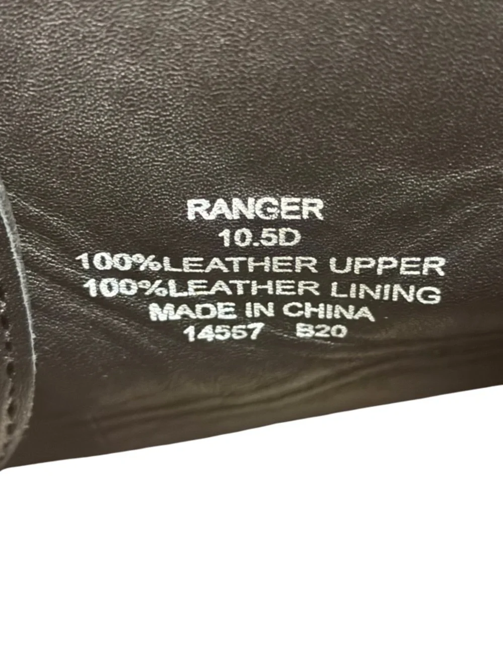 POLO RALPH LAUREN - BLACK ALL LEATHER TEXTURED “RANGER” BOOTS